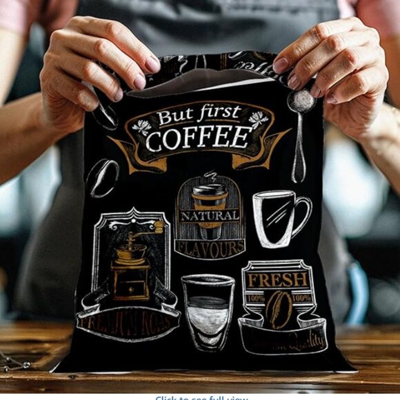 Polymailers But First Coffee Print 10x13 inches - set of 12 - Picture 3 of 3